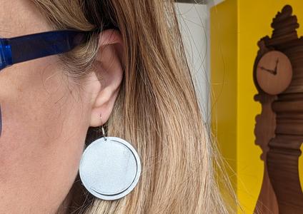 Total eclipse dangling earrings with hole or pendant necklace jewelry