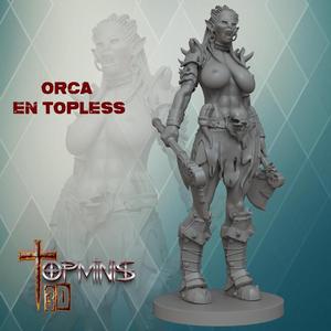 TOPLESS ORCA FOR ROLL TABLETOP GAMES