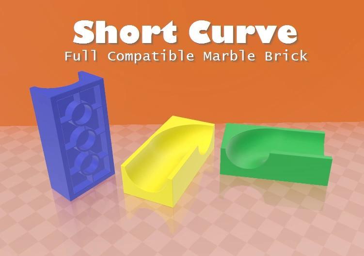 Short Curve - Lego Duplo / Hubelino compatible