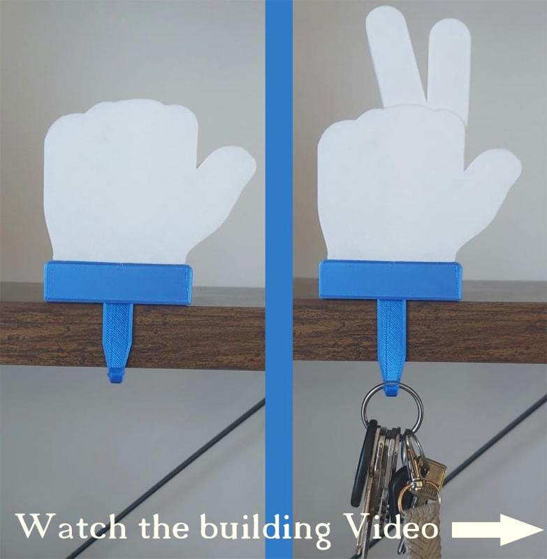 Victory Finger Keychain