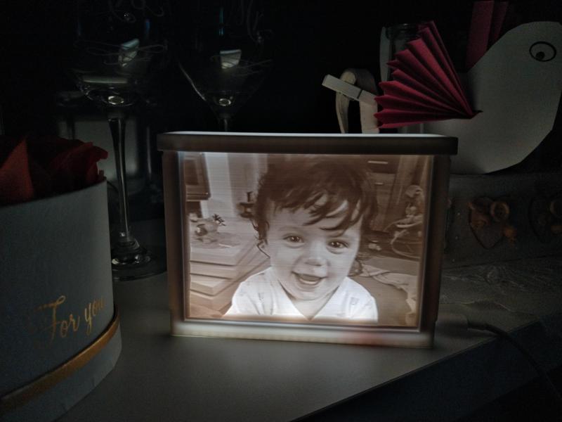 Lithopane Frame Box V3 for LED STRIP