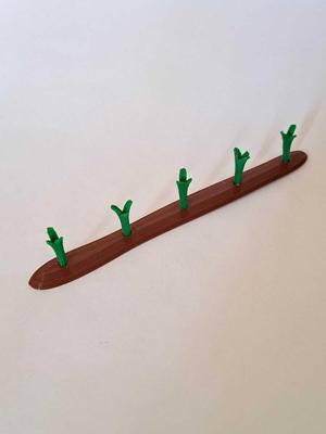 Soil bed with small plants for Playmobil farm dioramas
