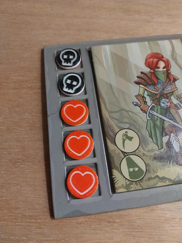 Life/death heart/skull token for Karak