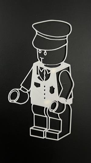 Lego Policeman Wall Art