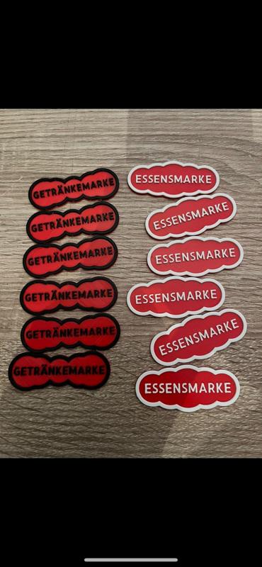 Wertmarken Essensmarken & Getränkemarken (No MMU or AMS required)