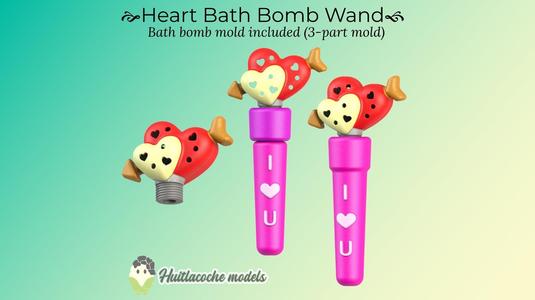 Heart Bath Bomb Wand