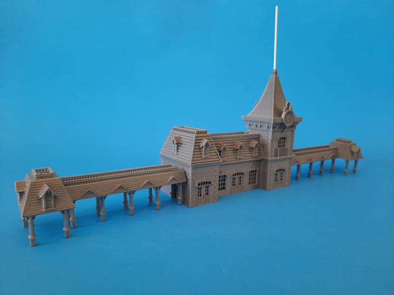 N-Scale Disney Style Train Station