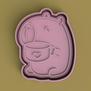 capybara cutter + capybara stamp / capibara cutter + stamp