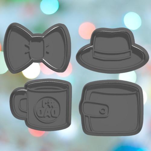 Fathers Day Cookie Cutter Set
