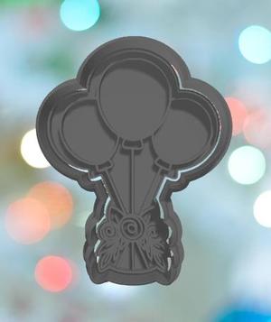 Floral Balloons Cookie Cutter