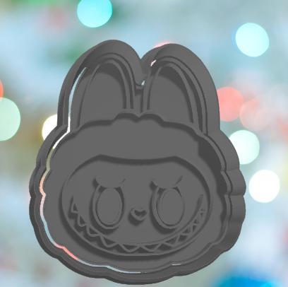 Labubu Face Cookie Cutter