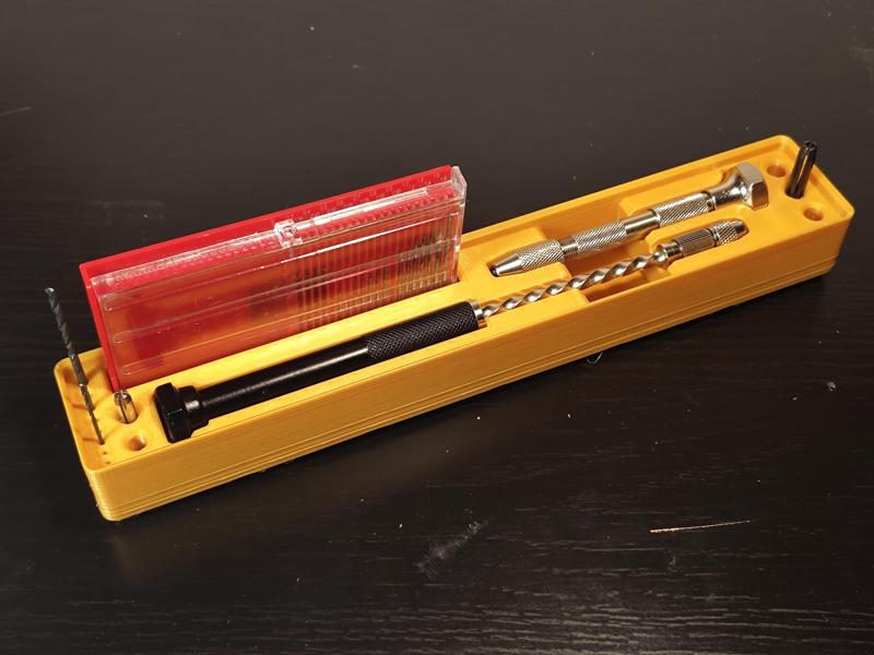 Gridfinity precision hand-drills holder