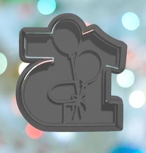 Balloon Numbers 15 Cookie Cutter