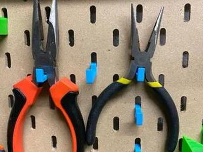 ikea skadis simple hook (fusion360 file included)
