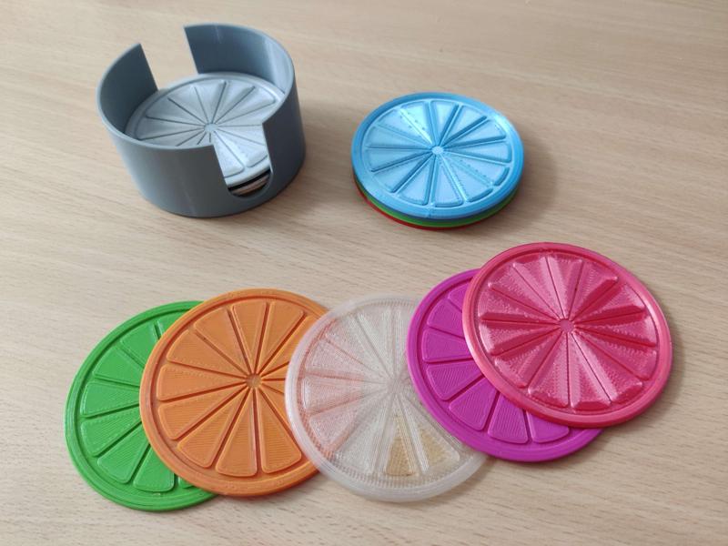 Orange coasters