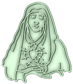 Sacred Heart cookie cutter