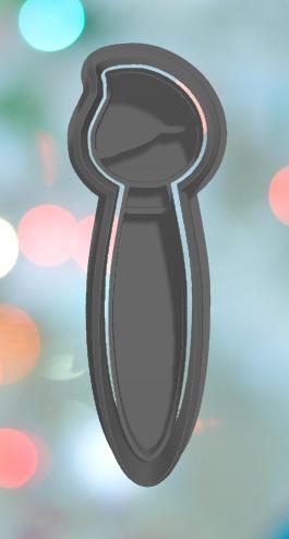 Artist Thin Brush Cookie Cutter