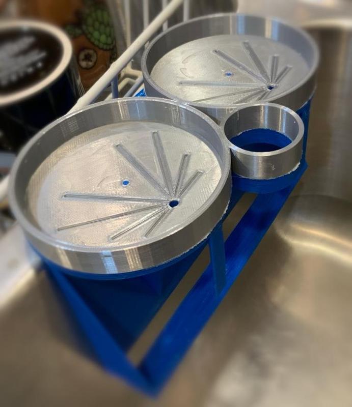 In-Sink Kitchen Soap and Scrub Pad Holder