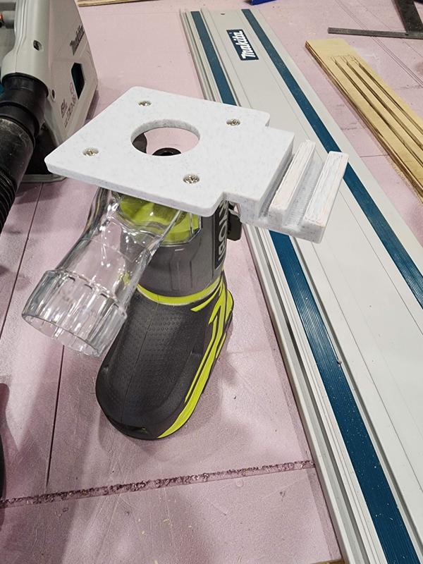 Track Saw Guide Plate/Adapter for Ryobi Trim Router