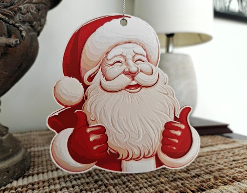 Vintage Thumbs Up Santa Clause Ornament