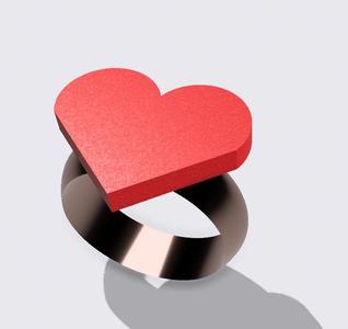 Valentines Heart ring