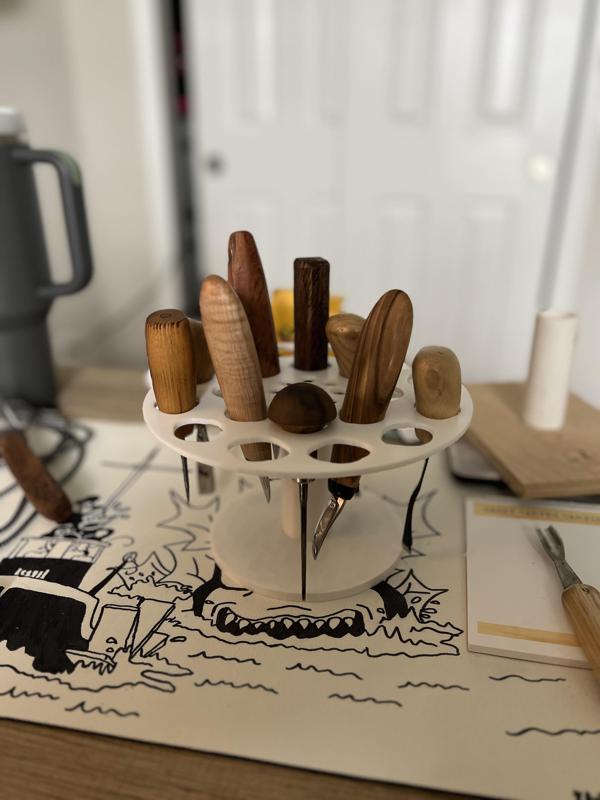 Woodcarving Tool Caddy/Carousel