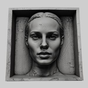 Natalie Portman head relief actress