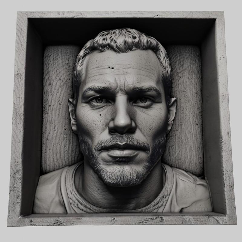 Chris Pratt head relief actor