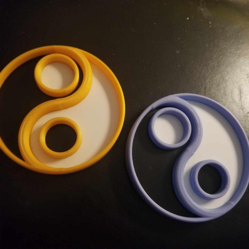 Shakaworld3d Yin Yang Coaster / Wall Art