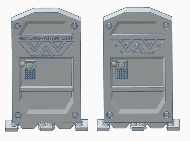 STAR CRAWLER TERRAIN DELUXE SCIFI DOORS, NEMESIS, ZOMBICIDE - WITH EZ PRINT SUPPORTS
