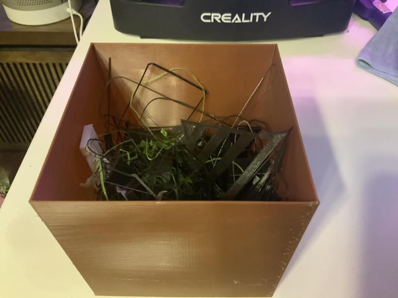 a box for plastic scraps