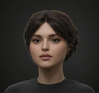 Elegant Woman Head – Artistic 3D Printable Sculpture