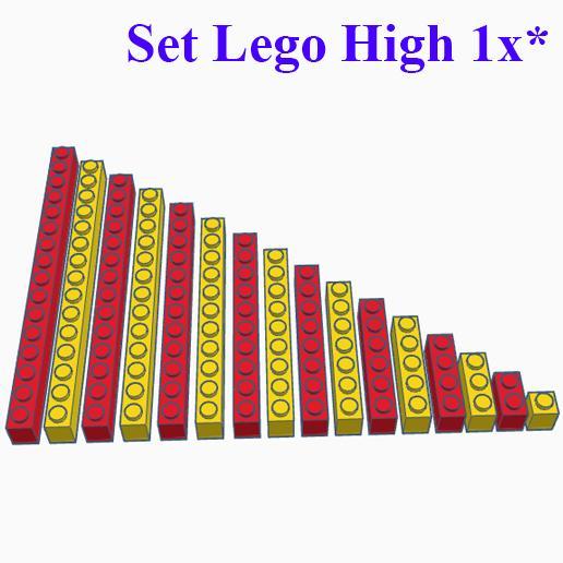 SET REGULAR LEGO HIGH 1X*