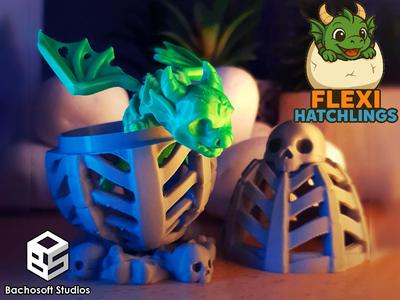 Flexi Hatchlings|Articulated Baby Dragon Skeleton