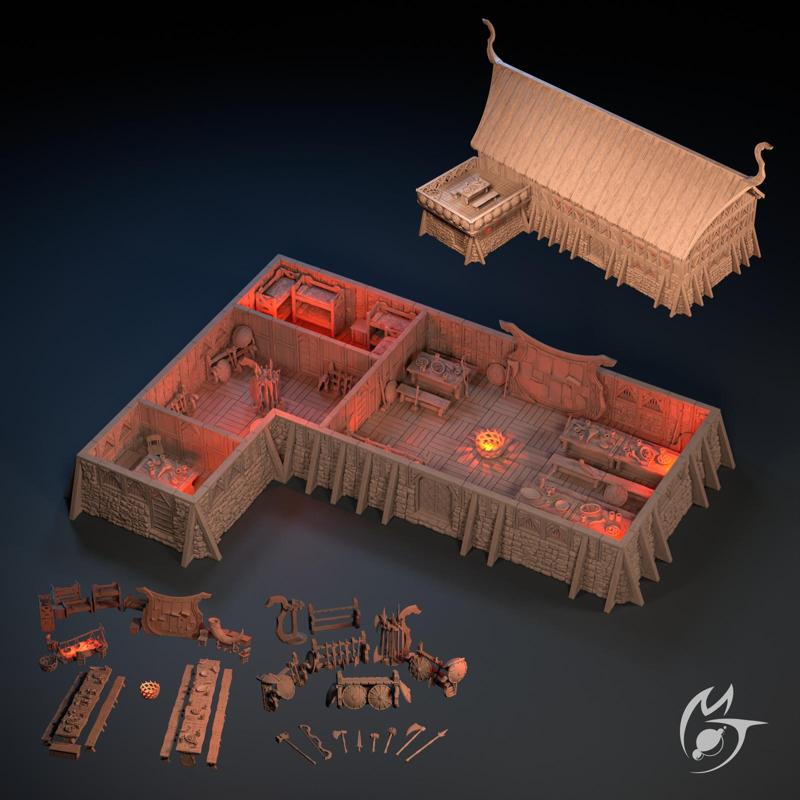 The Hunters Hall Bundle  - modular OpenLOCK terrain