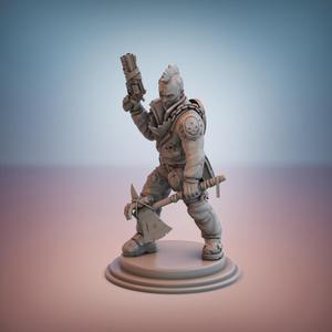 Cultist Rabble. Officer (Gun and Blade).
