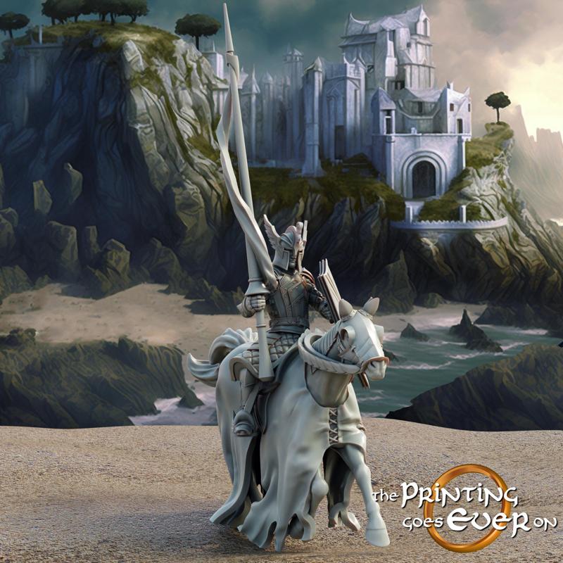 Swan Knight - Mounted - A - Presupported