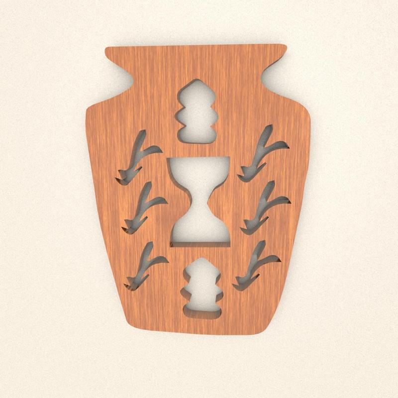 Vase Wall Decoration WAELLISH42