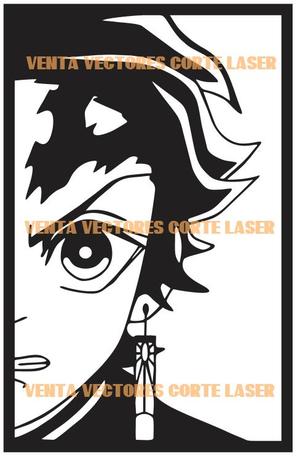 DEMON SLAYER - TANJIRO DECORATION WALL ART - ANIME 3D PRINTING AND LASER CUTTING