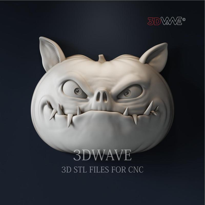 HALLOWEEN PUMPKIN  3d stl file for CNC