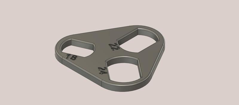 Diffusor-Schlüssel - Wasserhahn Perlator für Gr. 18, 22, 24