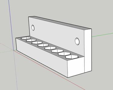 Go kart track rod holder