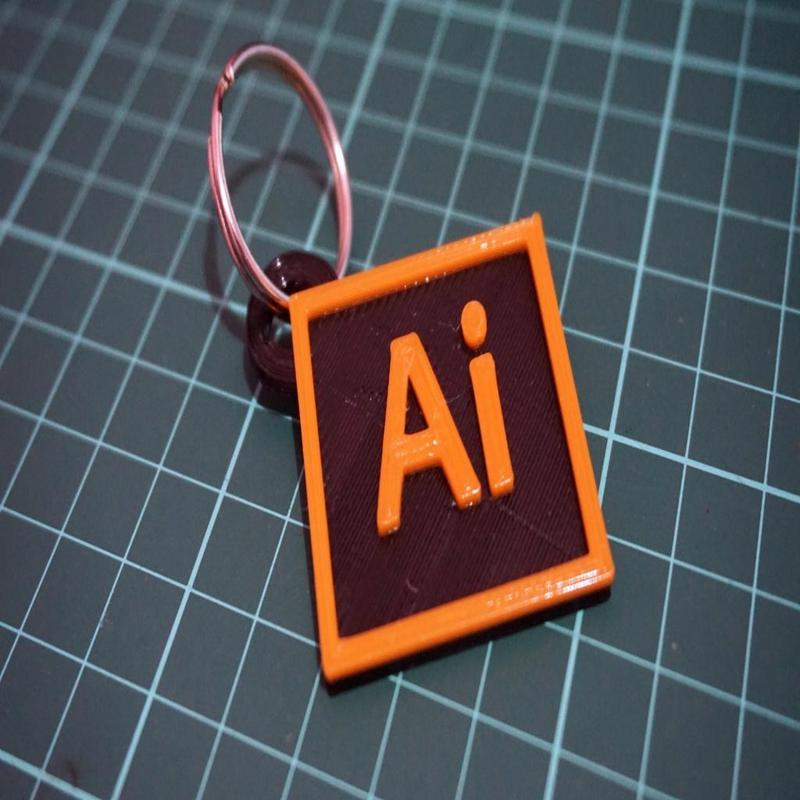 Adobe CC Illustrator Keychain