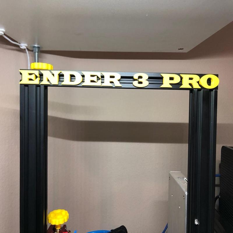 Ender 3 Pro Letters