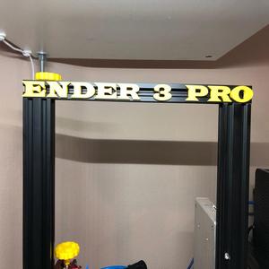 Ender 3 Pro Letters