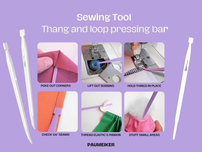Sewing Tool: Thang and loop pressing bar