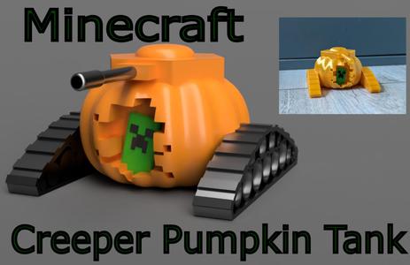 Minecraft "Creeper Pumpkin Tank