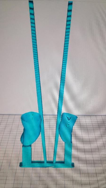 chopsticks with built in fingers and a supportive base for printing