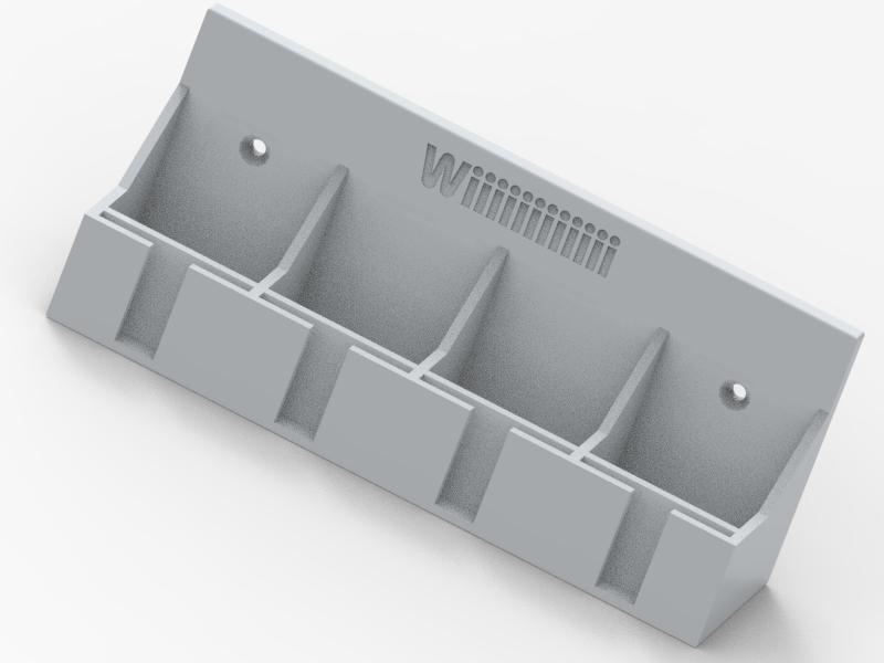 Wii Remote + Nunchuk Wall Mount