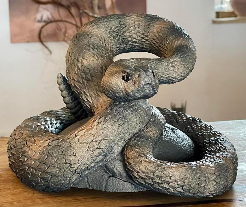 Rattlesnake on a Rock Cut (large format)